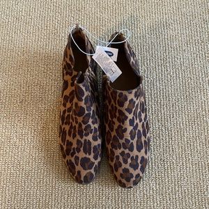 Women's Old Navy Leopard Booties, Size 10